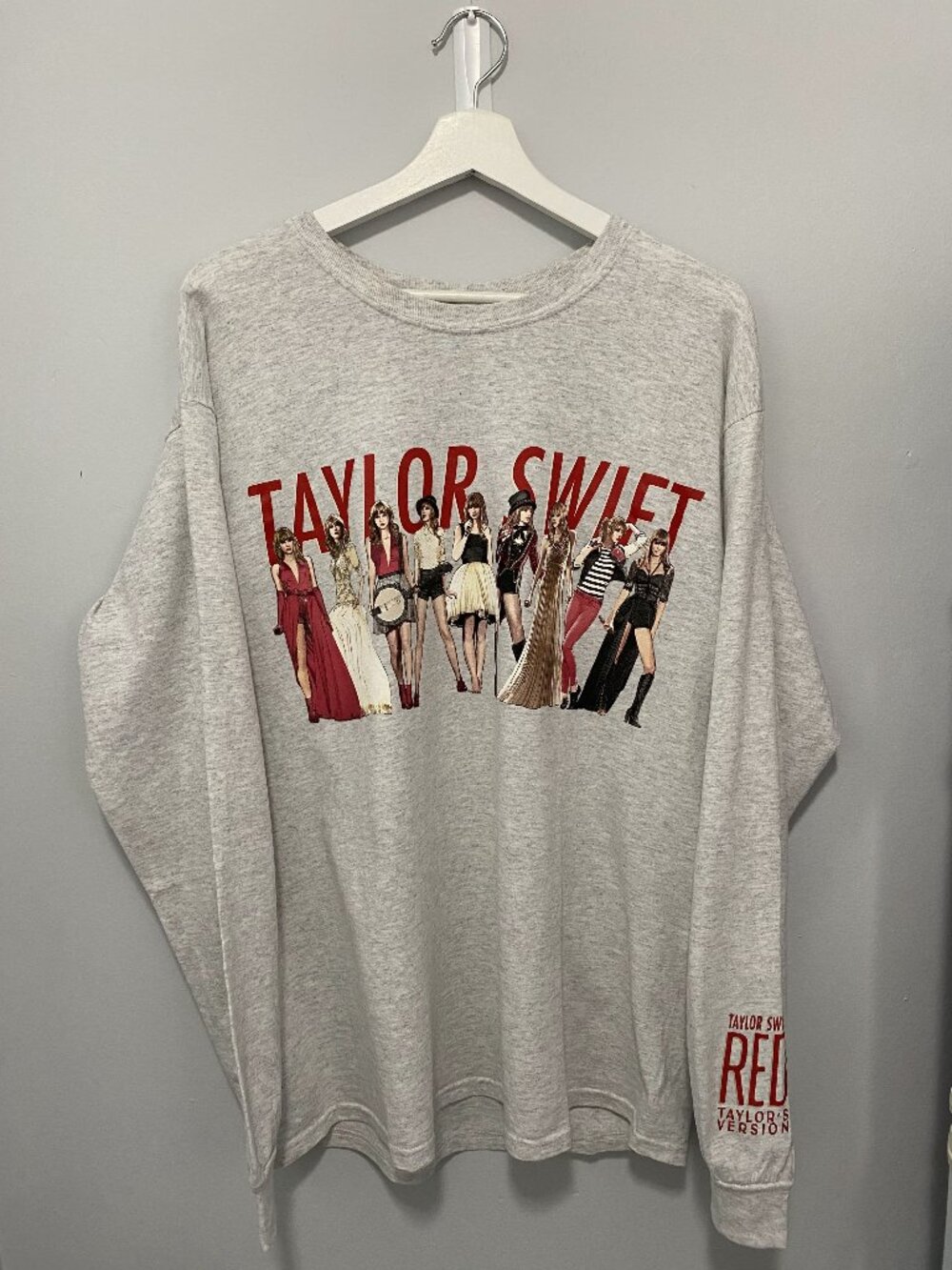 Taylor Swift: Red (Taylor’s Version) Eras Gray Long Sleeve